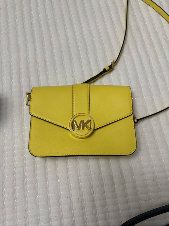 Michael Kors Handbags - Michael Kors Bright Yellow MK Signature Crossbody
